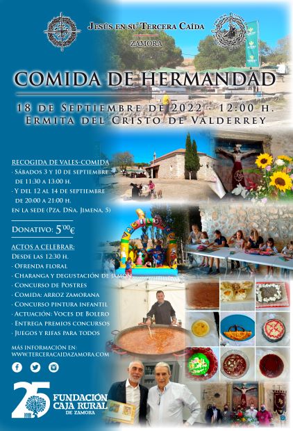 Hermandad de Jesús en su Tercera Caída celebrará el fin del verano con su tradicional comida de hermandad

<a href="/JuntaProSSZamor/">Semana Santa Zamora</a> <a href="/SSZamora_com/">SemanaSantaZamora</a>

zamoranews.com/articulo/seman…