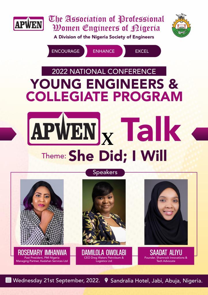 ASSOCIATION OF PROFESSIONAL WOMEN ENGINEERS OF NIG tweet media