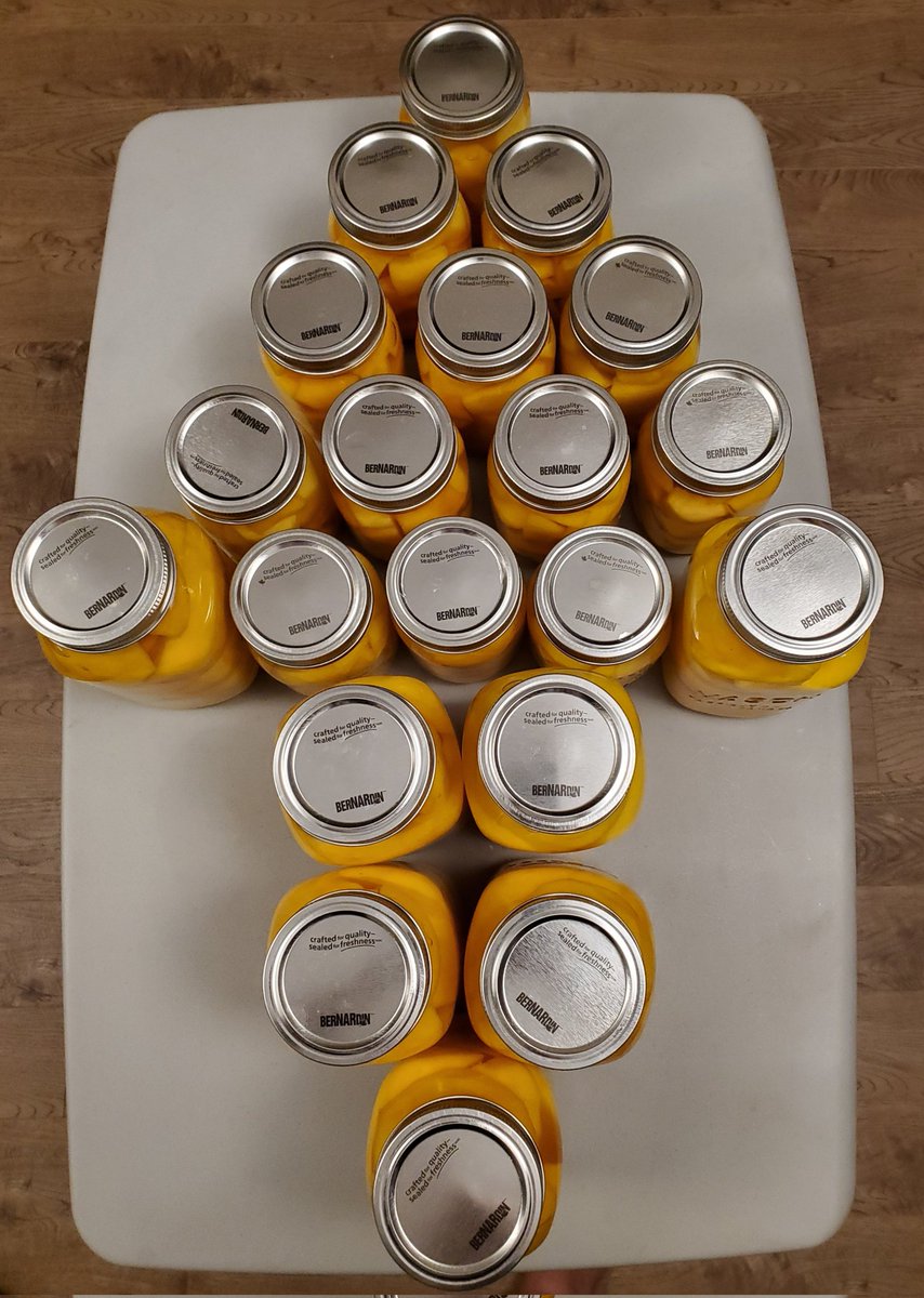 Some #numbertalkimages from today's canning 🍑 #familytraditions #HowMany? How did you count them? #ntimages #iteachmath