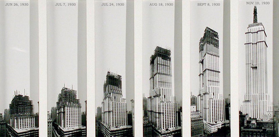 historydefined's tweet photo. It took just over a year to build the Empire State Building, utilizing as many as 3,400 men each day. https://t.co/4fJ4rytKEe