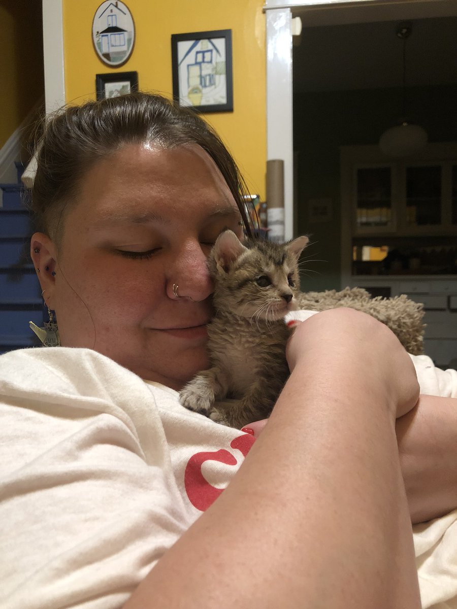 carolynevolving's tweet photo. @RySivs94 @PikachuPirate @jadedasshole I'm sorry, she's very busy with our new foster daughter Squonk https://t.co/8qJOimq4vo