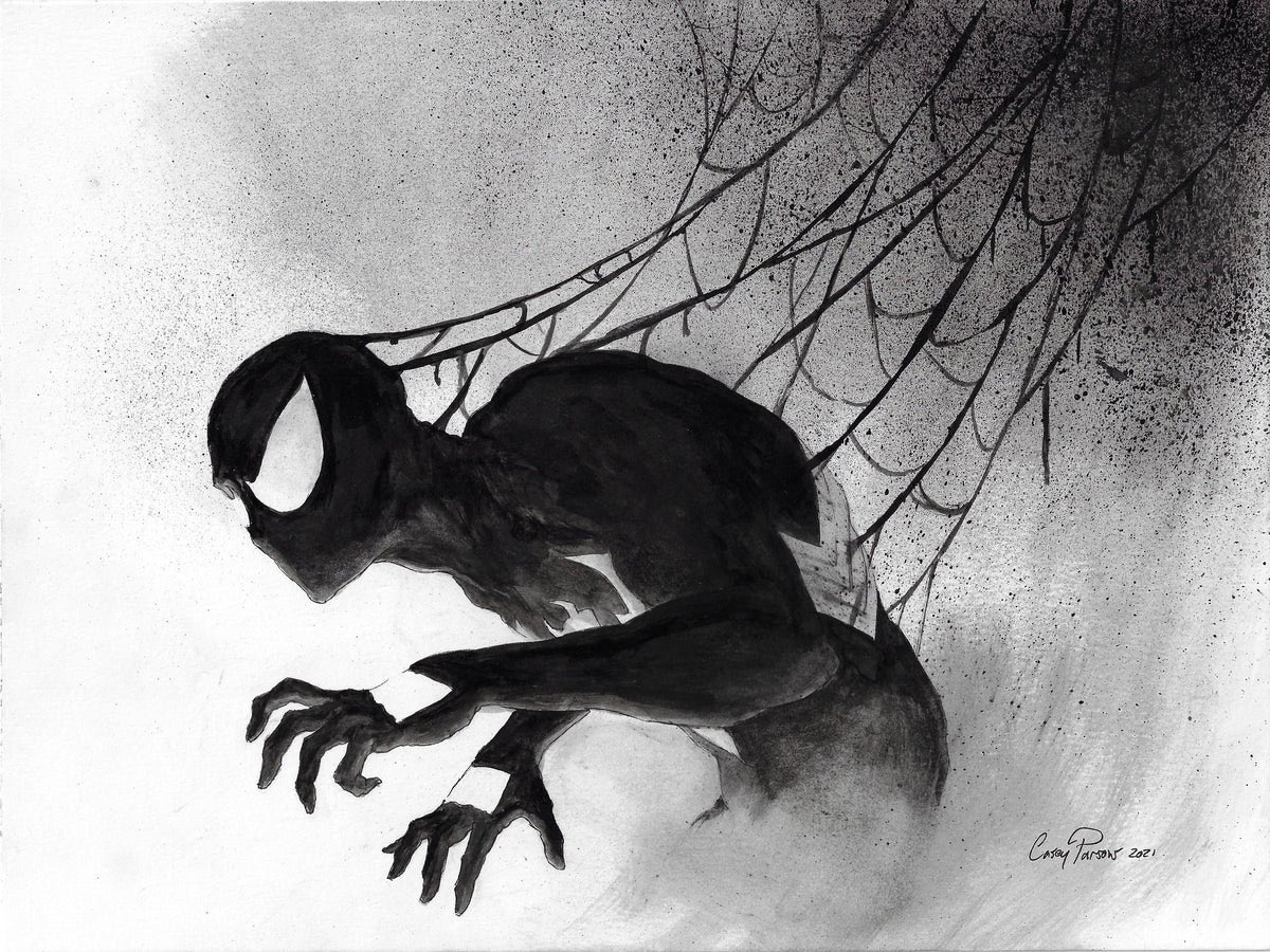 RT @REAL_EARTH_9811: Symbiote Spider-Man by Casey Parsons https://t.co/GlmtYOuG64