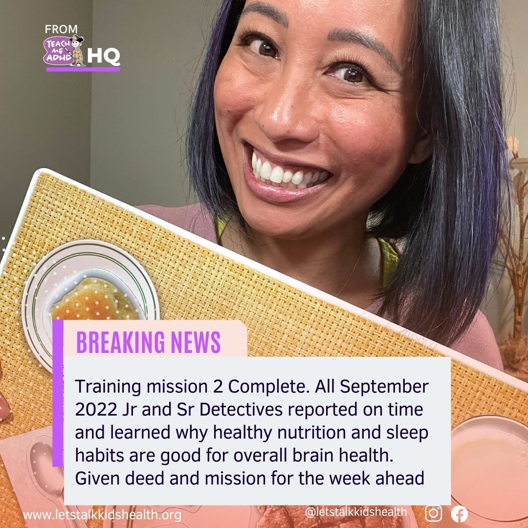Mission 2 complete. #ADHD kids can learn essential self-care strategies when taught in a child friendly way! I love my job! #teachmeadhd letstalkkidshealth.org