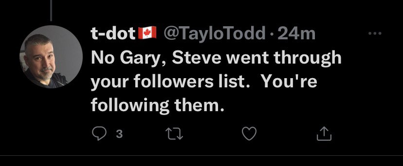 garytexasjess's tweet photo. @TayloTodd @HarleyCHill2 Here’s what’s so funny… First you lied saying that I followed those sites… Then you got proved that you were a liar and switched your story that I have people that are following me that are porn sites. You are such a liar and you just got caught https://t.co/oXpyjFr77P
