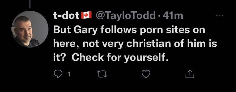 garytexasjess's tweet photo. @TayloTodd @HarleyCHill2 Here’s what’s so funny… First you lied saying that I followed those sites… Then you got proved that you were a liar and switched your story that I have people that are following me that are porn sites. You are such a liar and you just got caught https://t.co/oXpyjFr77P
