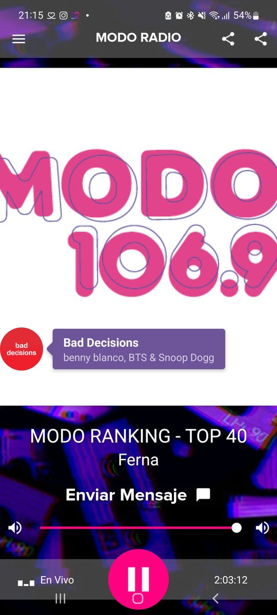 ULiveLifeFully's tweet photo. Actualización #ModoTop40
#15 Left and Right CharlieXJungkook
#11 Bad Decision bennyXBTSXSnoopDogg
🔥💯📻⭐️ sin dudas amamos como suenan en la radio, graciias team @modoradioweb x radiarlas y la buena onda alegran nuestros días
A seguir sintonizando people 🎶📻
+100 https://t.co/k1SAoMjMRB