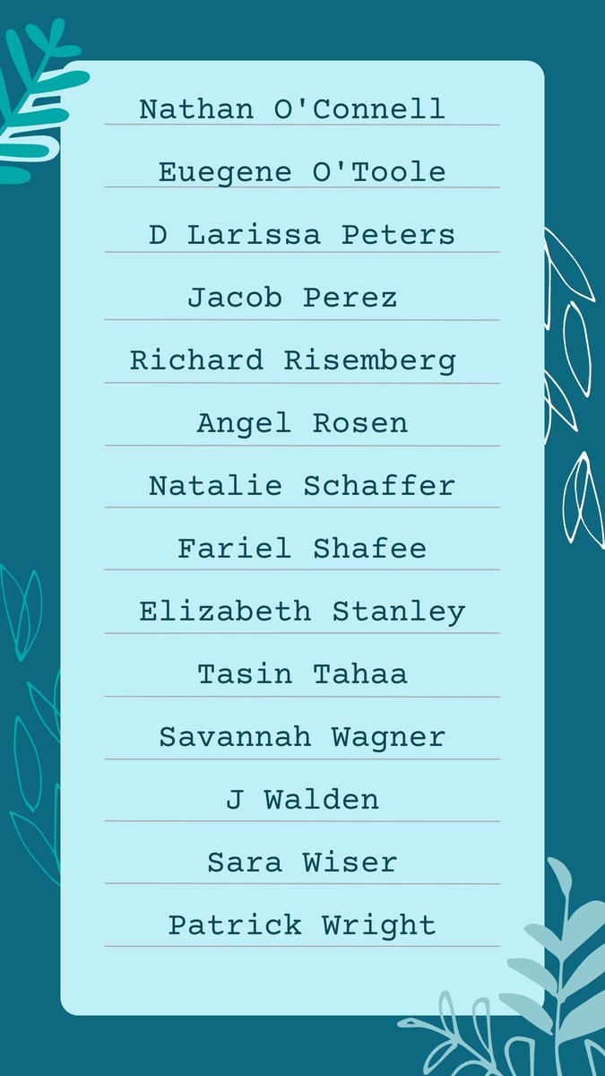 empyrean_litmag's tweet photo. Meet the contributors for Issue 3!! https://t.co/rdZxcgfFiy