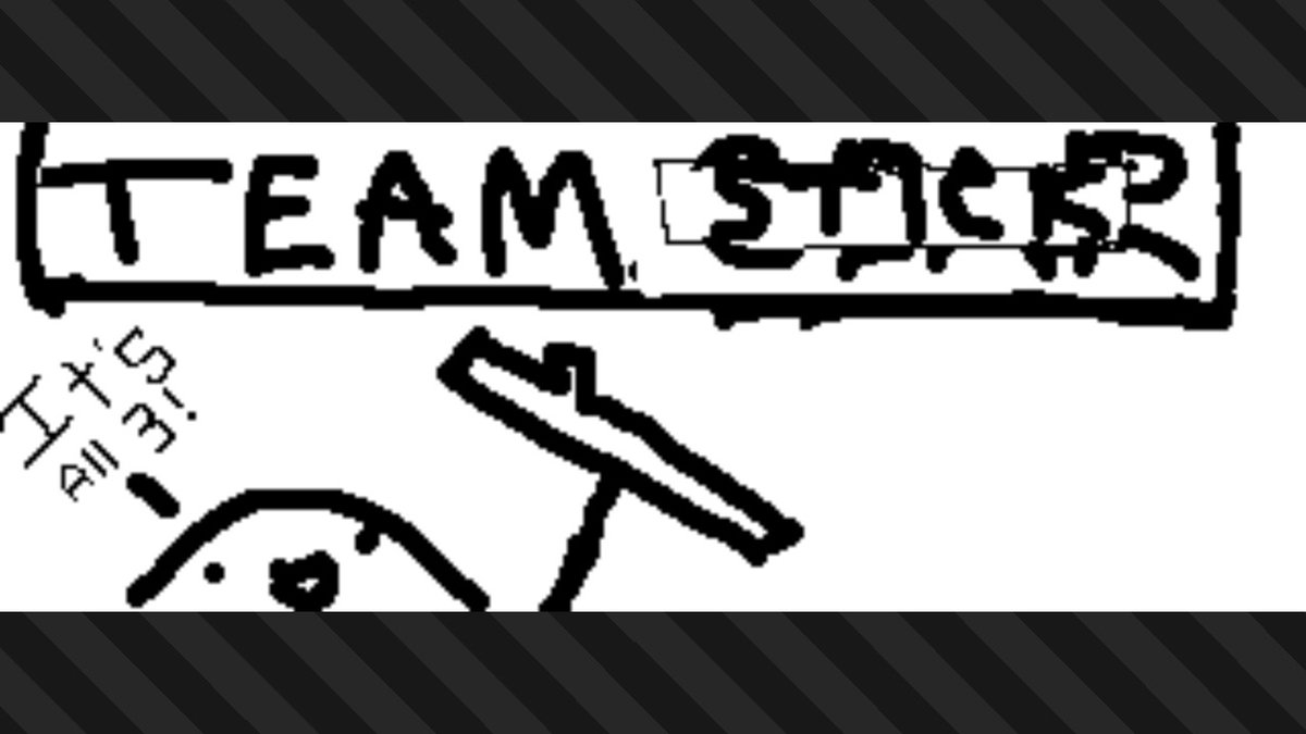 Clocktrap's tweet photo. Team Stick can do all three #Splatoon3 #NintendoSwitch https://t.co/9cG7ptNLVZ