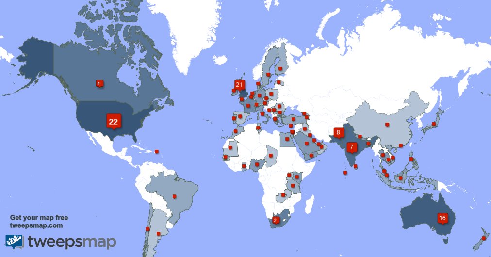 Special thank you to my 8 new followers from Australia, and more last week. tweepsmap.com/!mudskipper
