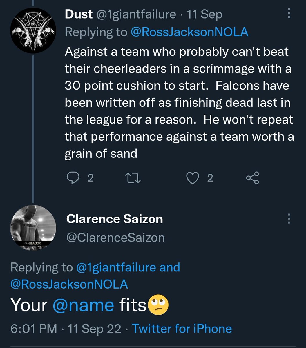 1giantfailure's tweet photo. I may still be a failure, but a failure who was right about Jamis Winston.
If you see this, you are cordially invited to kiss my white failure ass.  You know who you are. https://t.co/Wo0QYU2u0M