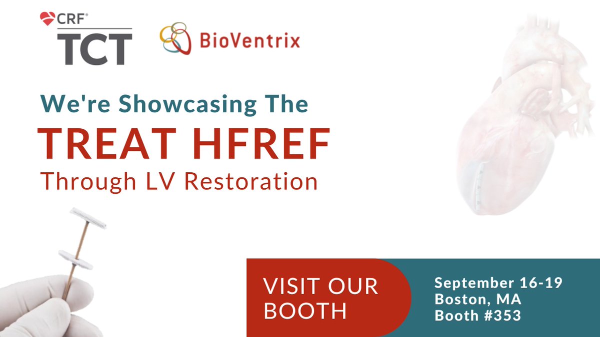 BioVentrix (@bioventrix) on Twitter photo Thank you to everyone who attended the Heart Failure Innovation – Reshaping the LV as a Treatment for Heart Failure event, 5 PM Sunday, 9/18, Innovation Theatre, Rm 210
Visit BioVentrix, Booth #353.
#StructuralHeart #LVreshape #ReviventTC
<a href="/cardiovascular/">cardiovascular</a>-research-foundation Thank you to everyone who attended the Heart Failure Innovation – Reshaping the LV as a Treatment for Heart Failure event, 5 PM Sunday, 9/18, Innovation Theatre, Rm 210
Visit BioVentrix, Booth #353.
#StructuralHeart #LVreshape #ReviventTC
<a href="/cardiovascular/">cardiovascular</a>-research-foundation