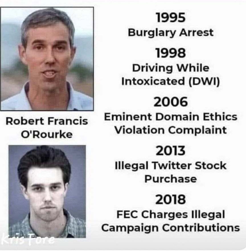rddawg11738's tweet photo. @BetoORourke You really donβt seem that trustworthy https://t.co/zYzytdOhtZ
