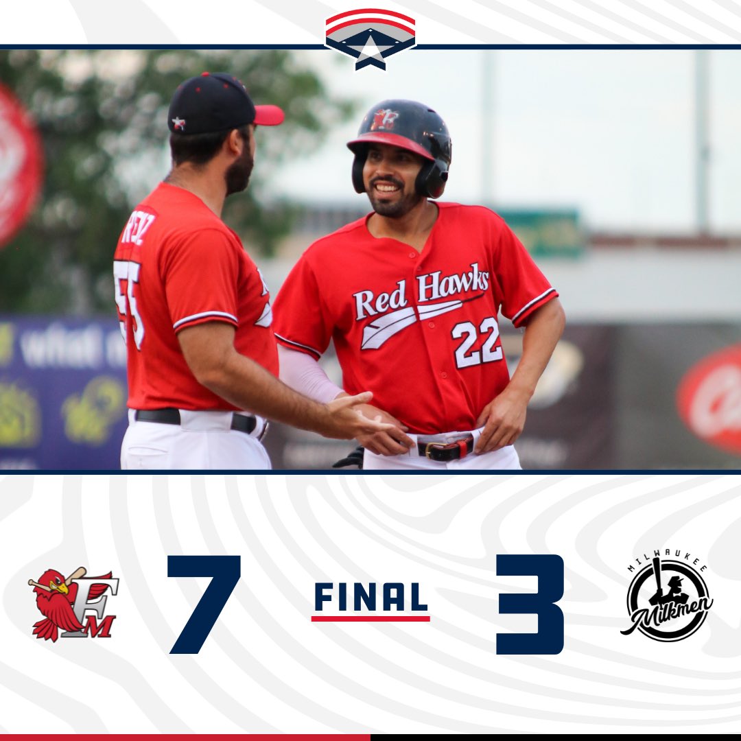 All tied up 🪢

Game #3 is on Tuesday at 6:30pm CT

<a href="/FMRedHawks/">Fargo-Moorhead RedHawks</a> | <a href="/MKEMilkmen/">Milwaukee Milkmen</a>