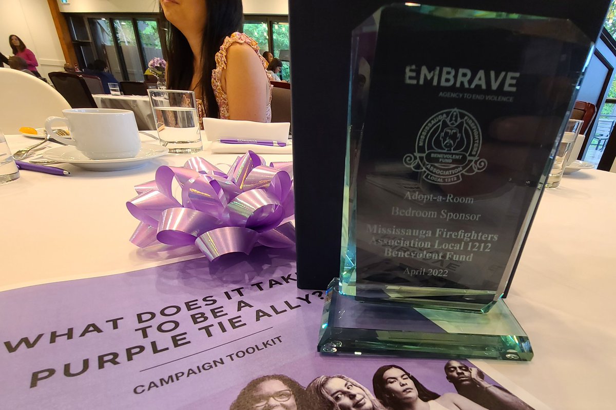 MFFA_Benevolent's tweet photo. Thank you @Embrave_ca for hosting your 5th Annual Purple Tie Luncheon in support of eliminating gender based violence in Peel Region. @MFFA_Benevolent is proud to be a #purpletieally! https://t.co/07Lnxy1gb7