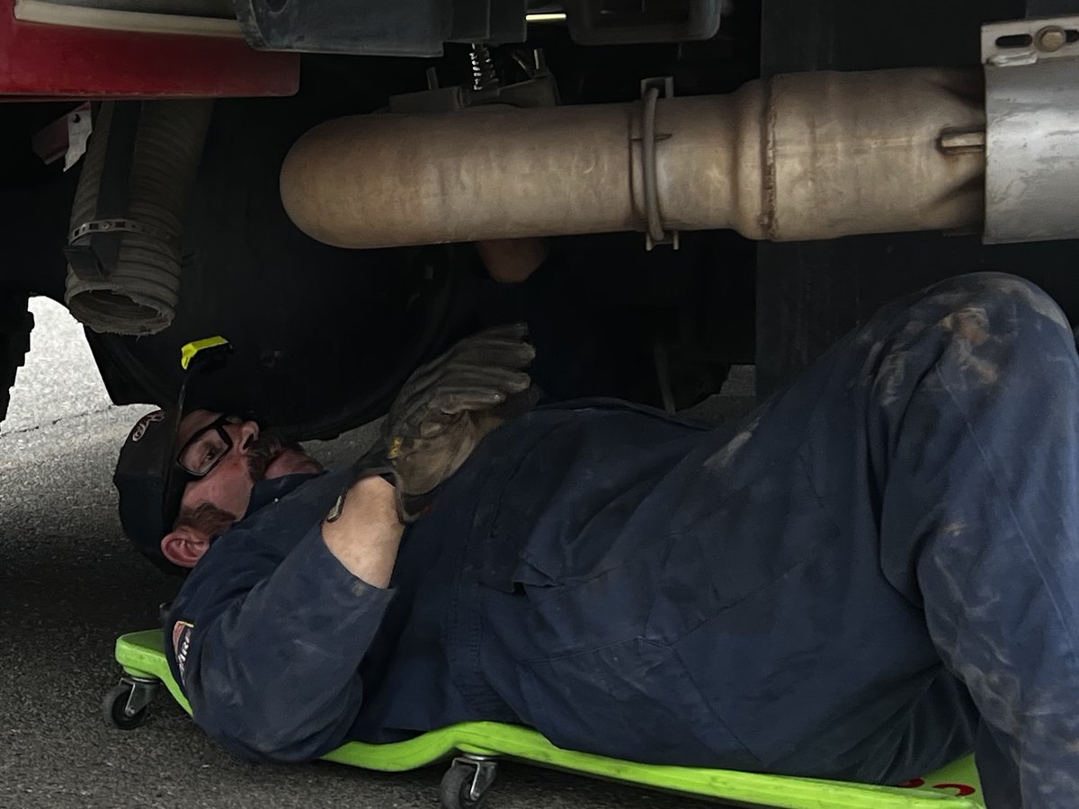 To keep firefighters working on the #MosquitoFire, an army of personnel are working behind the scenes. Among the many functions is Ground Support, a team that is fundamental to wildfire suppression because they provide mechanical support for all ground vehicles &amp; heavy equipment.