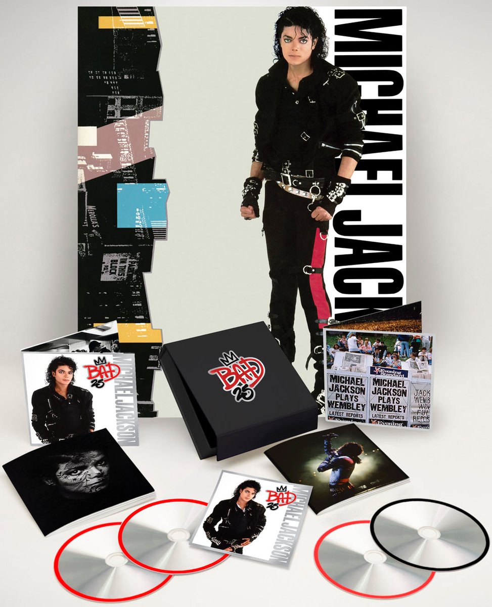 v_SUPERFLY_v's tweet photo. こないだの今日=2012年9月19日
【BAD25】日本国内盤リリース
『BAD25周年記念盤』は、デラックス/スタンダードの2種にて発売されたが、海外でのコレクターズBOXやドキュメンタリーBD/DVDや ペプシ企画缶等の展開に比べ、不完全燃焼感が否めず…
しかし日本独自のイベントなどの健闘もみられた。 https://t.co/eGwXPMP5zK