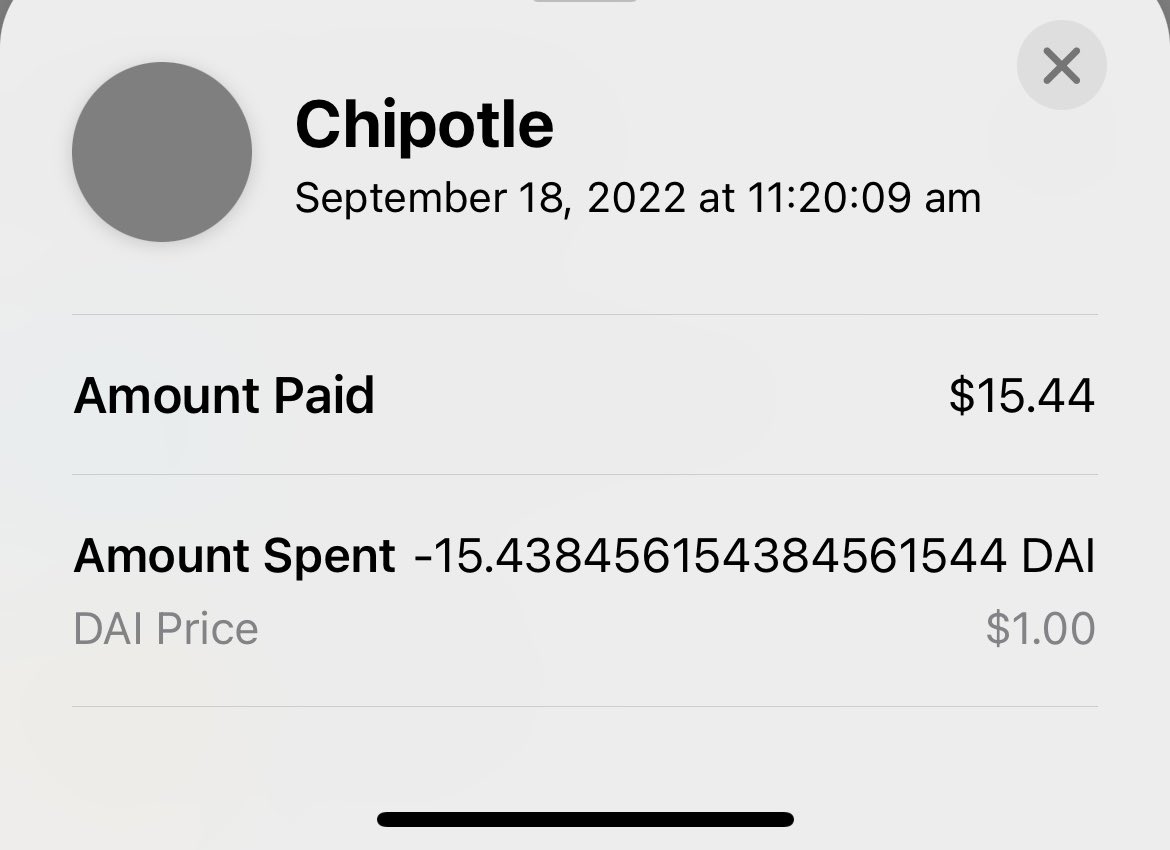 booZRboo's tweet photo. Tried the new Garlic Guajillo Steak 🥩🔥@ChipotleTweets #AnyStore paid using  $DAI #AnyAsset with the SPEDN app #AnyApp thanks to the @FlexaHQ team for making this possible! #PayWithFlexa #PoweredByAmp https://t.co/8xsRnEwDWV