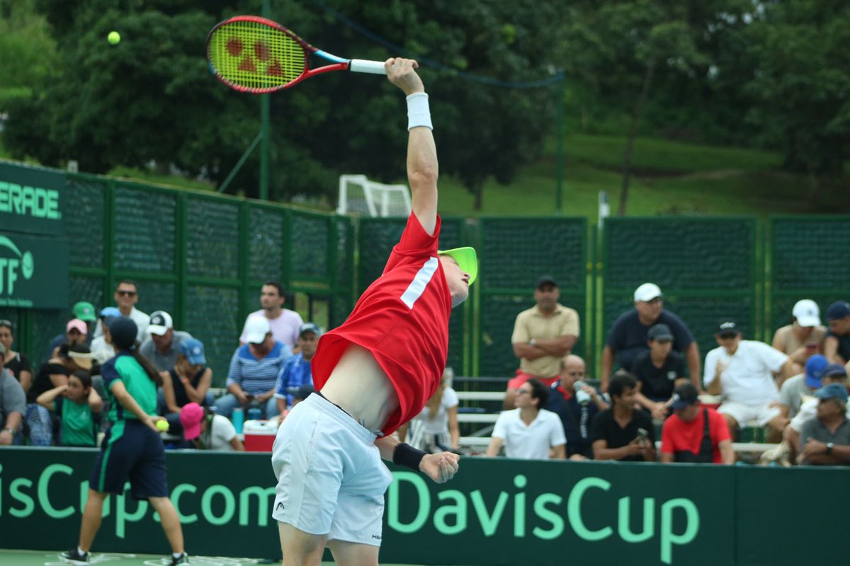 fstenis's tweet photo. #CopaDavis | Dinamarca toma la ventaja en el primer set de singles entre César Cruz y Elmer Moller con una puntuación de 6-1. https://t.co/OGVLzvvnfE