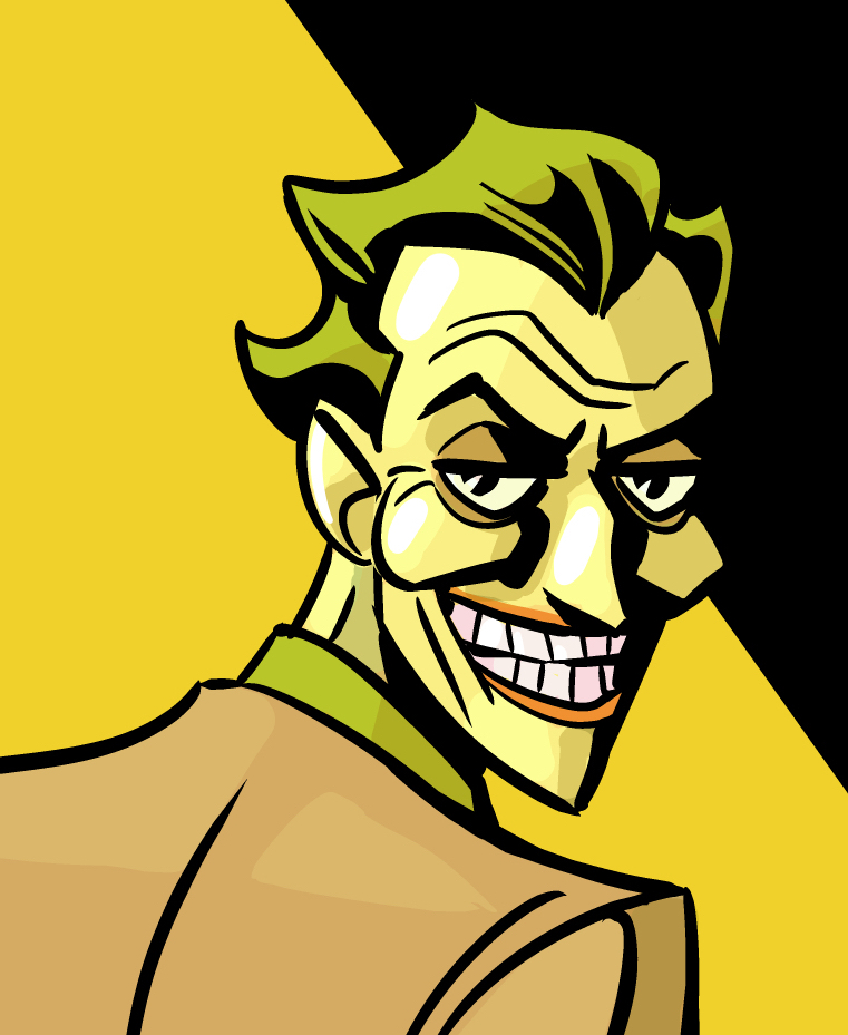 I hardly ever draw the Joker -- if I did, he'd probably look something like this