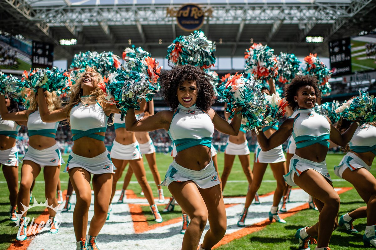 dolphinscheer's tweet photo. DOLPHINS WITH THE COMEBACK WIN! 🙌

We can't wait to see you all at @HardRockStadium next Sunday! 🐬 #FinsUp https://t.co/2V8Oc3it5H