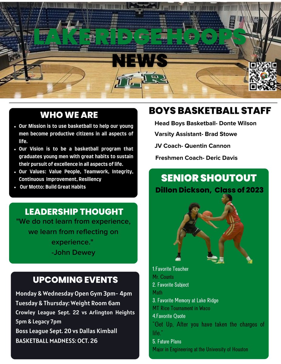 LakeRidgeHoops's tweet photo. Week of Sept. 19-23 🦅💚👊
#BuildGreatHabits | #Team11 https://t.co/xlDiFLTEPb