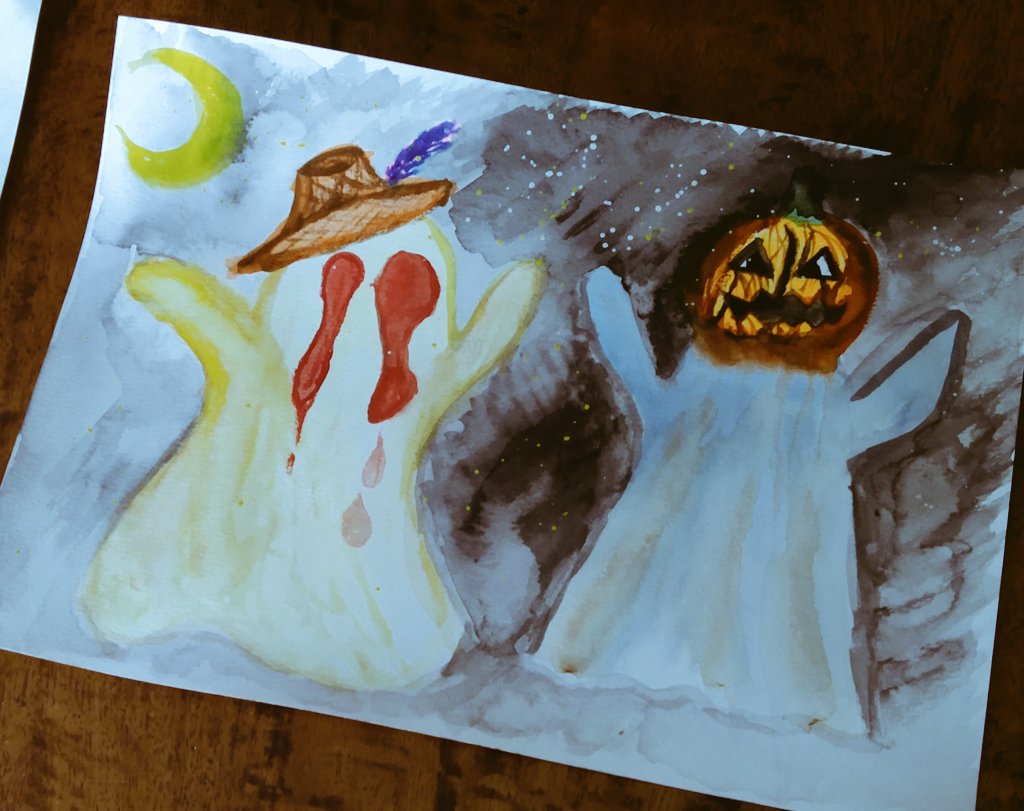 Spooky starry ghosts 🎃👻👻⭐