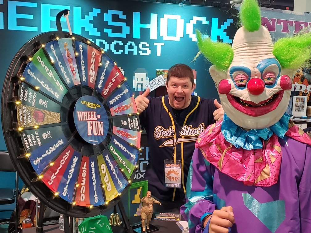 Another fabulous winner at the Geek Shock Podcast booth!