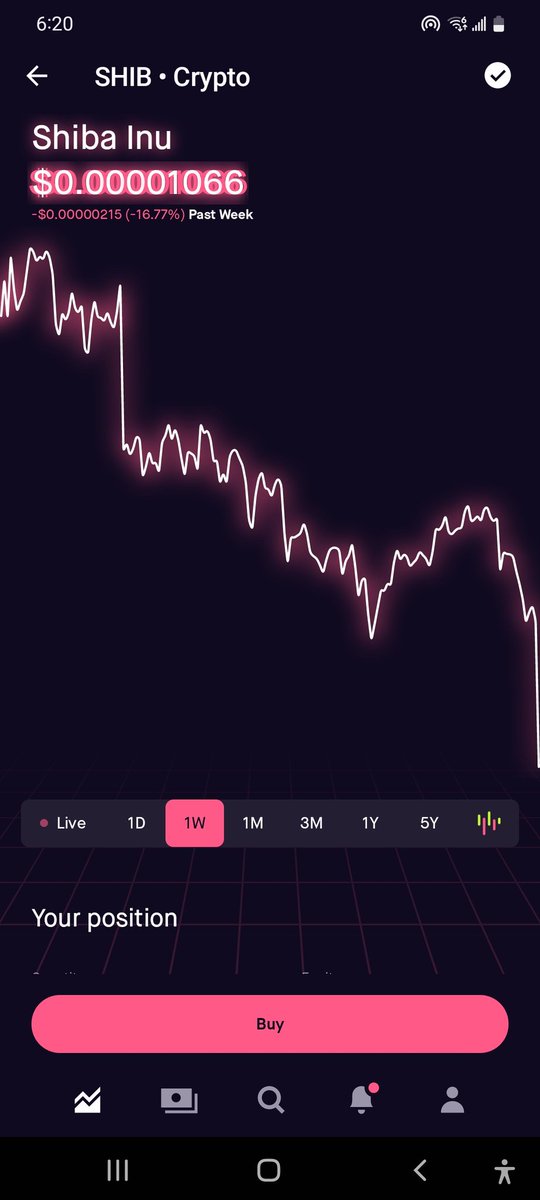 dirtybizzle's tweet photo. @ZeusThaa0nee @ShibInform Still crashing we got a long way to go before the rebound I dumped all my stocks until it rock bottoms so I gain shares and money and not lose money in the process https://t.co/Z9siOpvO2r