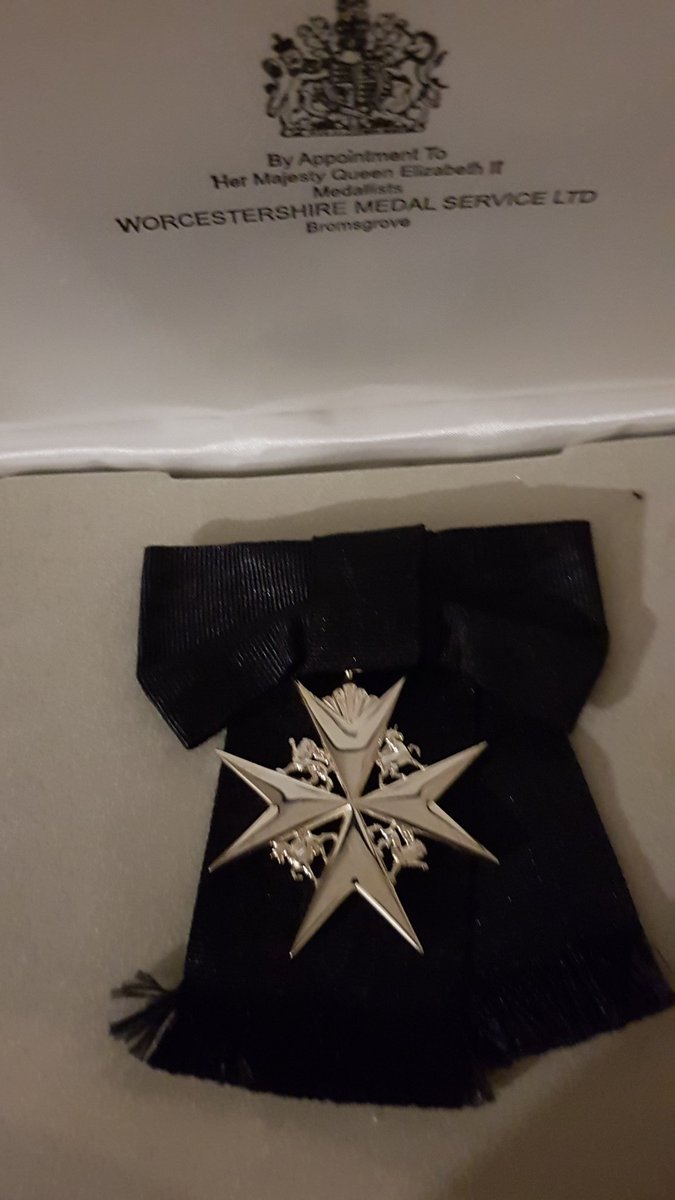 It was a privilege to wear my medal for the 1st time this afternoon at the service of Thanksgiving to Commemorate Her Majesty Queen Elizabeth II, at Top Church Dudley. Thank you for 70 years of service to our country and as the Sovereign Head of St John Ambulance Thank you Ma'am.