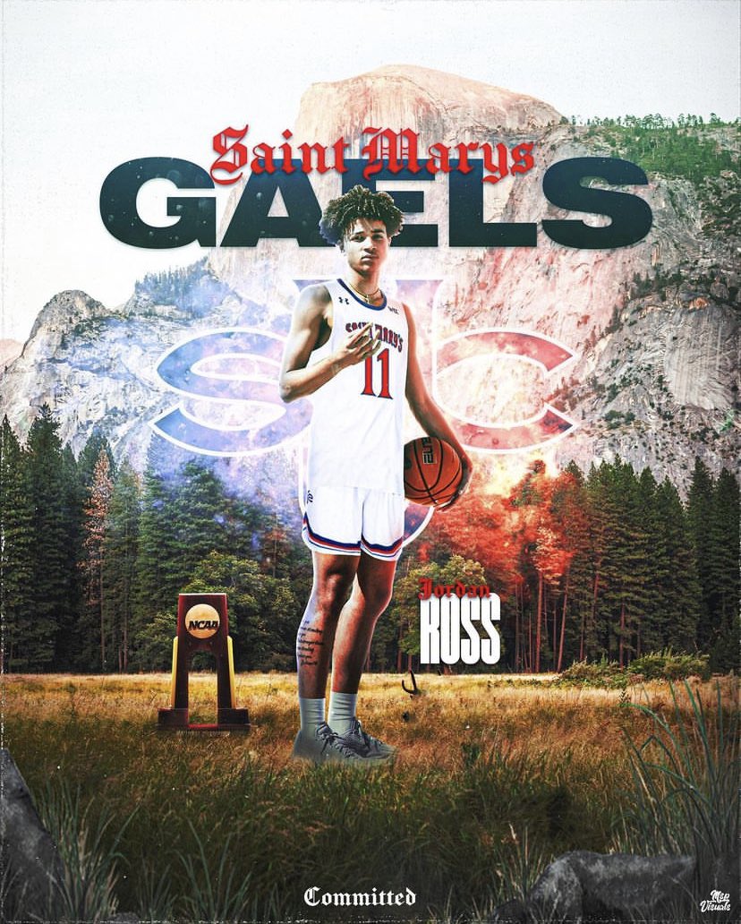 2023 4 star recruit ⭐️ Jordan Ross has committed to Saint Marys. He chose the Gaels over Oregon State, SMU, Depaul, Boise State, and many more. Jordan is a 6’3 point guard that plays for AZ Compass. Keep your eyes out for Jordan 👀. @jordan_ross4 <a href="/saintmaryshoops/">Saint Mary's Hoops</a>