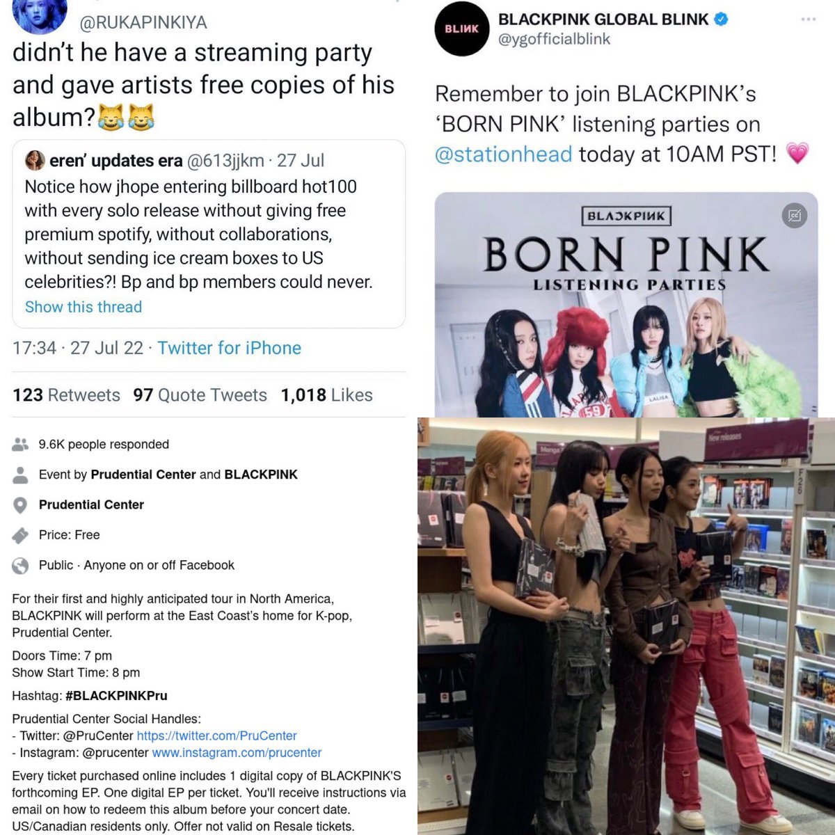 ThePopBase's tweet photo. They dragged Hobi for doing streaming party with his fans just for BP to offer a free digital copy of their album when purchasing a ticket for their concert, to go to Target store to promote the album &amp; to do streaming parties for the fans 😭 https://t.co/SjTfWXnhRF