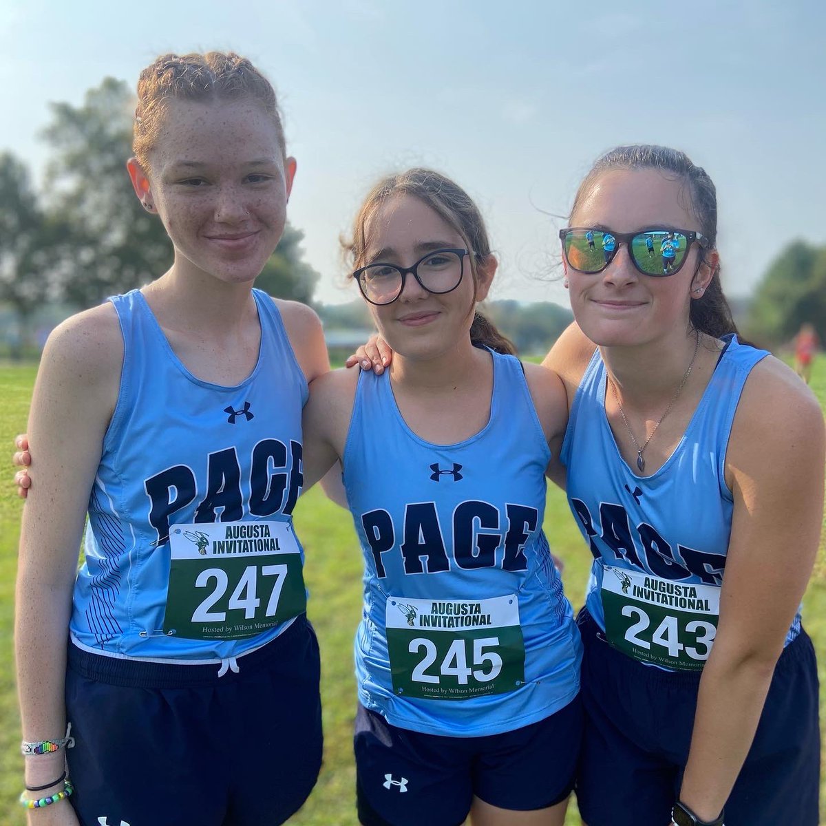 PageCountyXC's tweet photo. Boys finish 6th of 14 teams at the Augusta Invitational yesterday!  Top 1A/2A school!  Trenton Eppard leads the way with a top 20 finish and Sean Cave with a top 30 finish.  Maryn Cave top female finisher for Page!  Gavin Barlow, Tanner Weaver, and Adam Short medal in the B race https://t.co/xAdo9NPshh