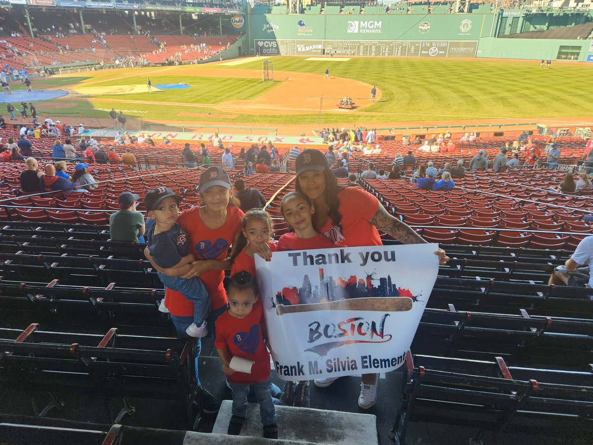 Thank you Red Sox and Stop and Shop for sending some of our Silvia Stars to the game!! Together we are committed to striking out hunger!! <a href="/StopandShop/">Stop & Shop</a> <a href="/RedSox/">Red Sox</a> <a href="/FRPSsupt/">Fall River Public Schools Supt</a> <a href="/kmichel823/">Kristina Michel</a>
