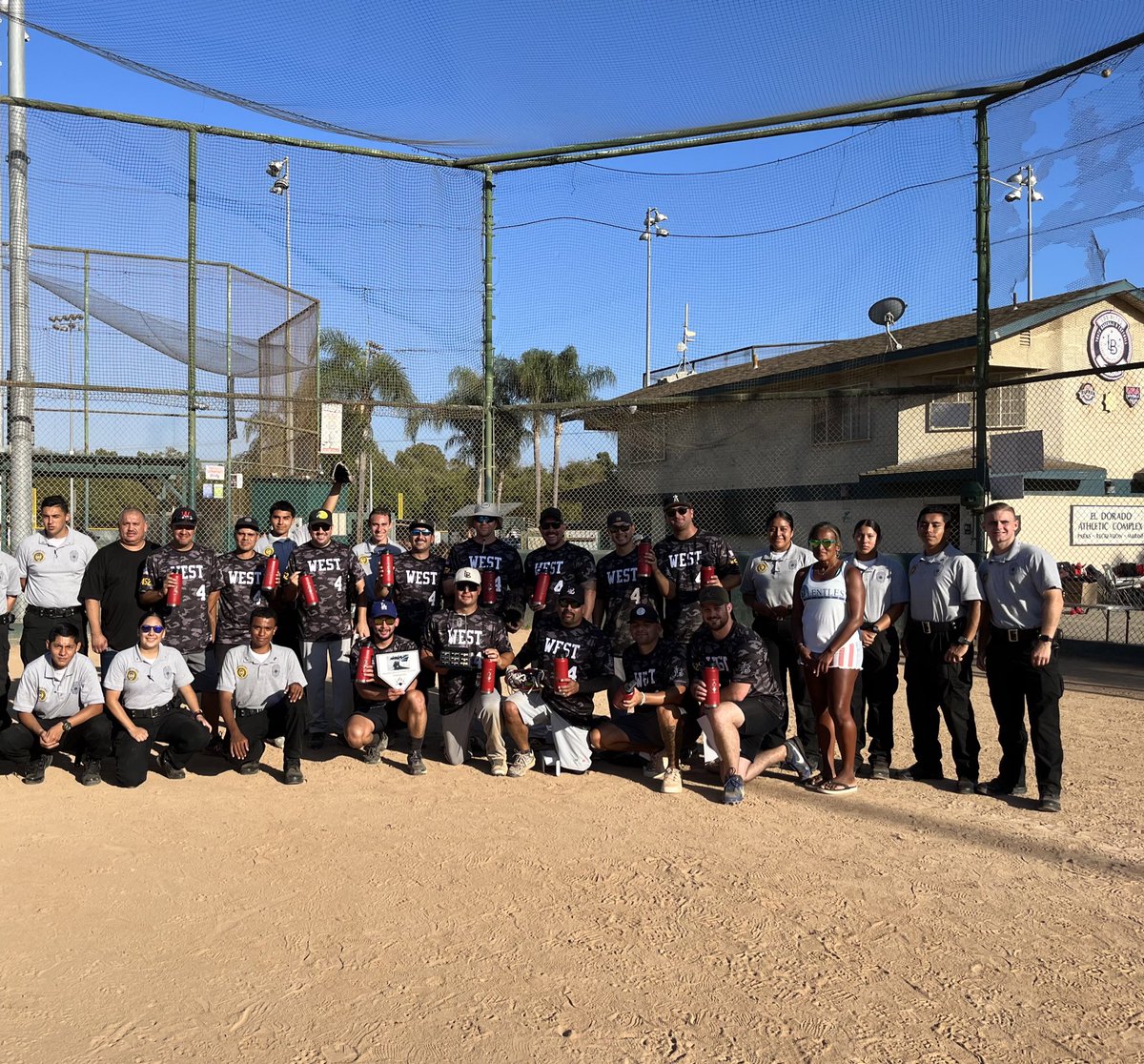 Congratulations to the @LBPDWest team on taking the big win this weekend at the annual Daryle Black Memorial Softball Tournament 🥎! All proceeds go towards supporting the LBPD Explorer Program 💙.