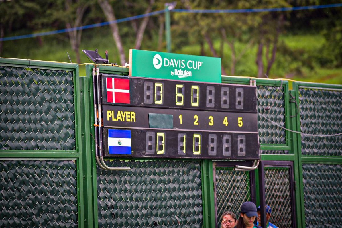 fstenis's tweet photo. #CopaDavis | De esta forma finaliza el último enfrentamiento de la competencia. Con un marcador 3-2, Dinamarca se lleva la victoria en la serie de la primera ronda del Grupo Mundial II de Copa Davis. https://t.co/saD4k98wCq
