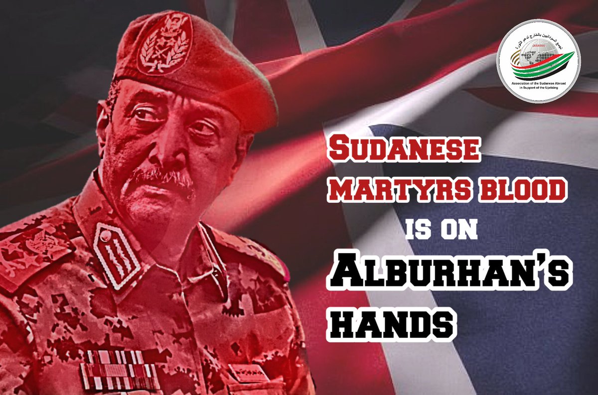 ASofSUA's tweet photo. Allowing Alburhan's visit means recognising the putshists as legitmate representatives for sudanese people.
@UKinSudan Don't award Alburhan international legitimacy that he does not reserve
@BBCWorld @BBCAfrica @BBCBreaking @Channel4News @itvnews @DominicRaab @LizTruss_MP https://t.co/KJgH5VCaiw