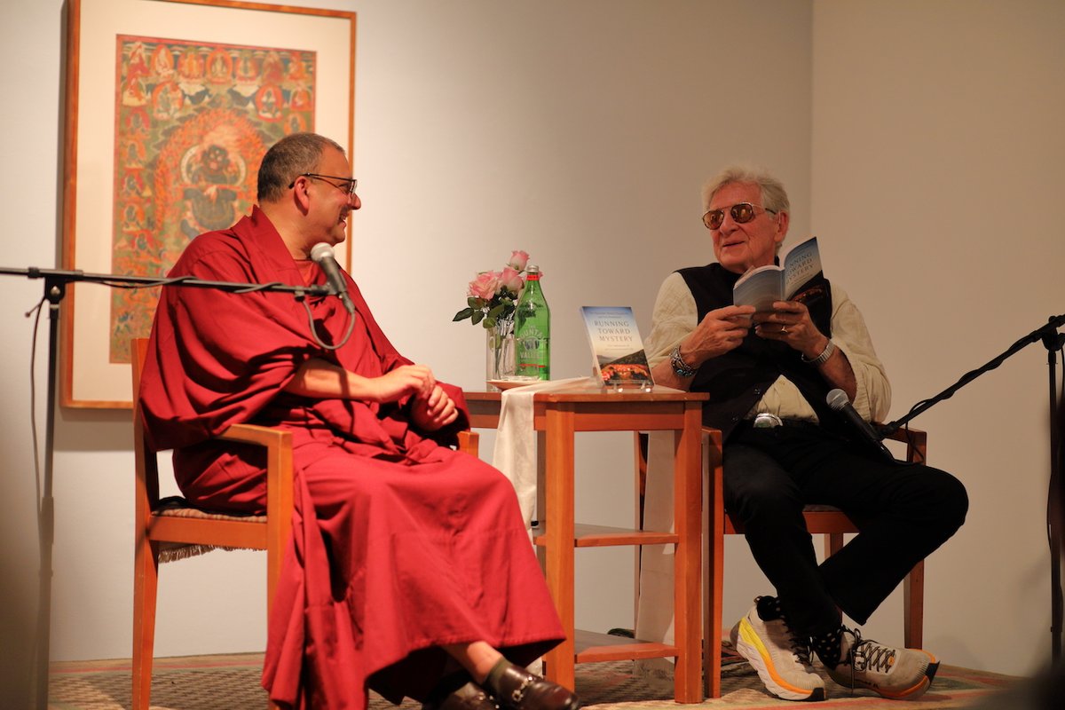 Delighted to be with dear spiritual friend @BobThurman Thank You 🙏🏽 @tibethouseus for hosting the conversation.