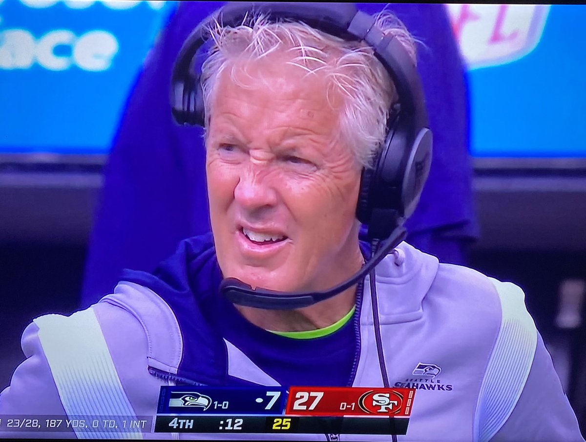 Dneufeld1978's tweet photo. @49ers First W of the season & with the Seachicken. Feels good Baby! Let’s keep ‘em coming! Pete’s face the whole game is priceless! Let’s go #Niners #NinersFan #NinersFaithful https://t.co/uPBzdHIC7J