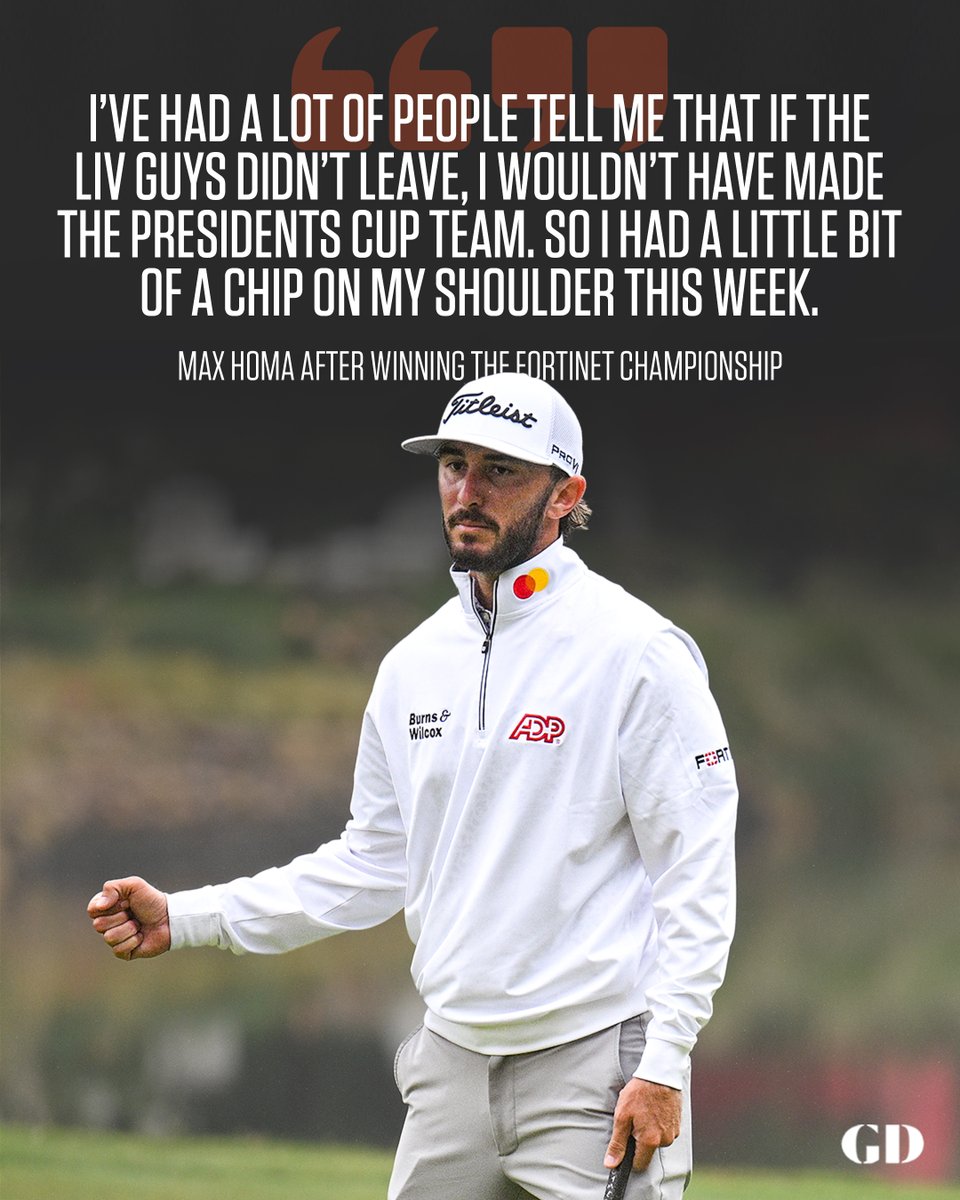 GolfDigest's tweet photo. Max had a little extra motivation this week. 👀 https://t.co/hxoqKtTRbc