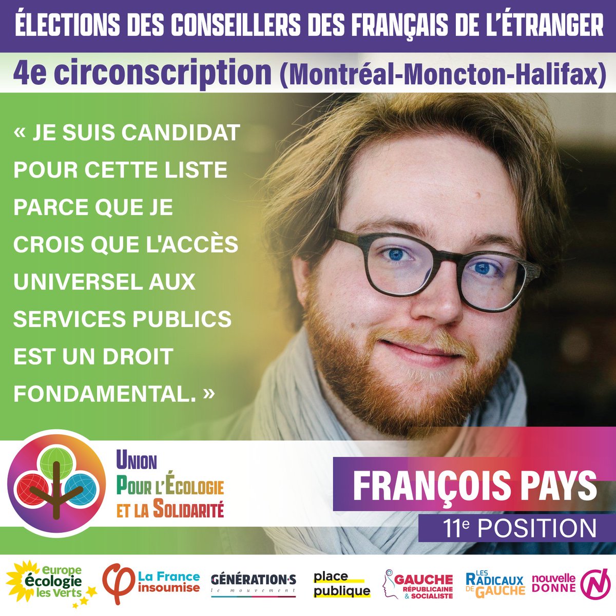 UnionPES's tweet photo. Voici François Pays , 11e candidat de la liste UPES pour les élections consulaires. François s’est engagé parce que l'accès aux services publics est un droit fondamental.
Le samedi 22 octobre prochain je vote #UPES et toi? https://t.co/105Kk5168M