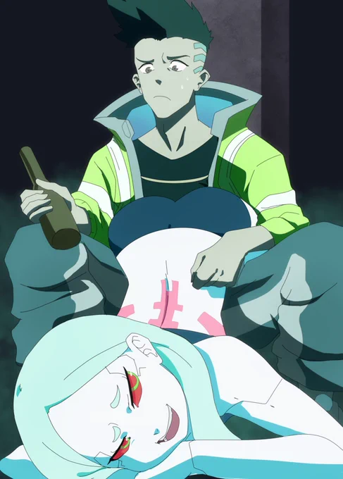 Studio Trigger was wild for this one man #cyberpunk 