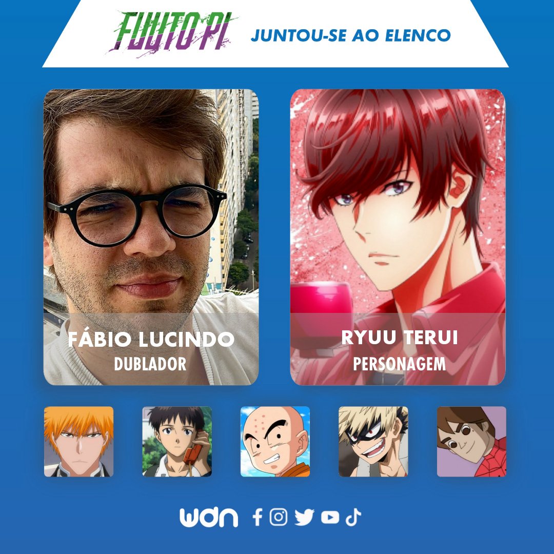 Personagens Com os Mesmos Dubladores! on X: - Alex Minei
