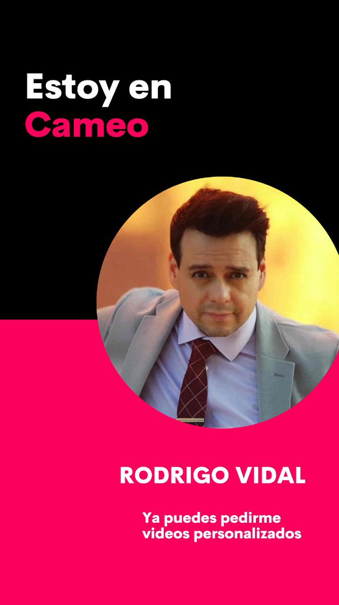 stunnaclips's tweet photo. ¡Mi gente!
No se olviden que estoy en Cameo 🤩🤩🤩 Los espero para convivir, interactuar y estar mucho más cerca de ustedes ❤️
Les dejo el link: https://t.co/jcmVnGLHfT
#soyrodrigovidal #rodrigovidal #cameo #happymanagement #follow #viral https://t.co/8hqIyasnG7