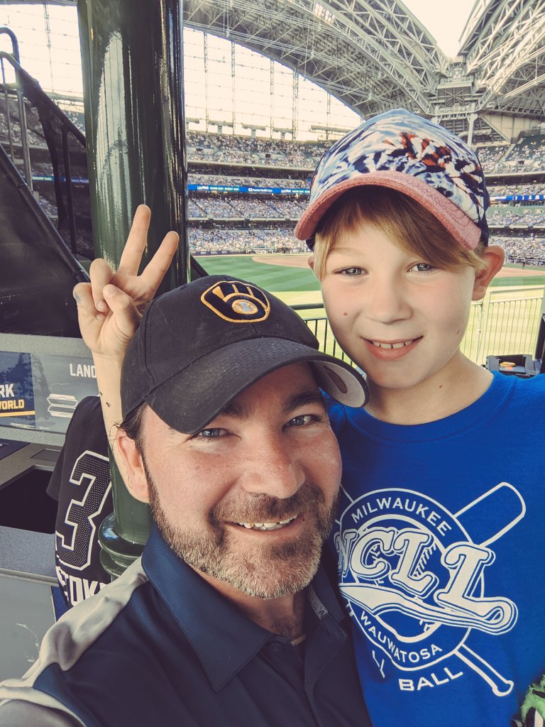 RyanThompson's tweet photo. Between a @LittleLeague double header and a nearly 30 hit game between the @Brewers and @Yankees, let's just call it a day! What's that? @packers kick off is in 30 mins? Oh boy, here we go again! #sports #baseball #football #wisconsin #wisconsons @amfam #MLB #NFL https://t.co/al3ceAI1ih