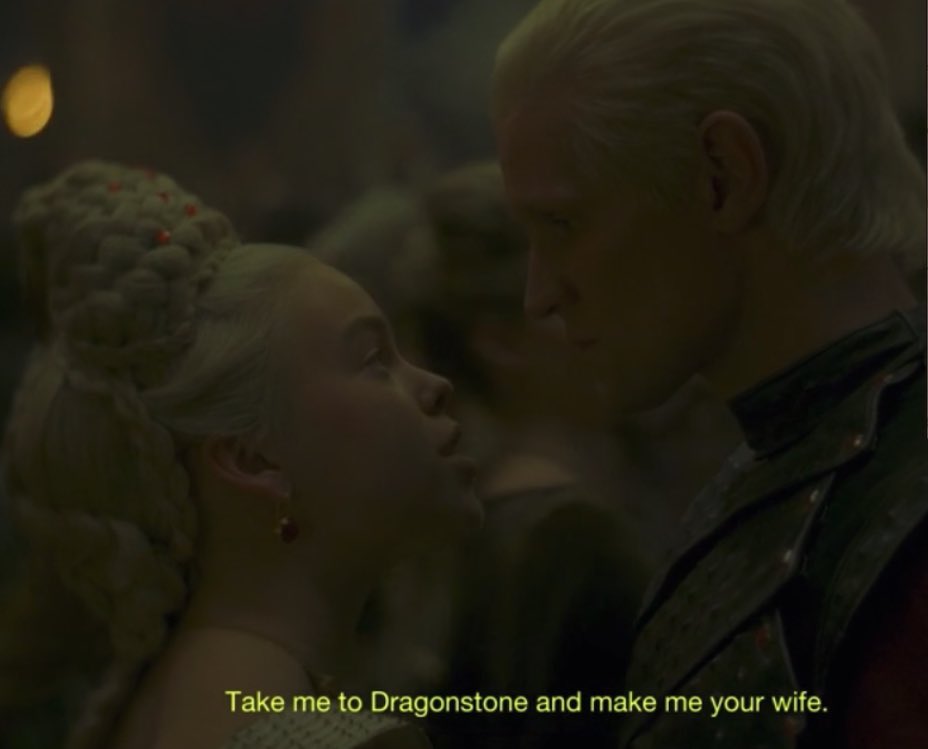 swandyb's tweet photo. Ok pero los ovarios de Rhaenyra para decirle a Daemon que si tiene huevos se case con ella, que quiere todo o nada.
Chica yo te observo, te analizo y te respeto 🤌🏻

#HouseOfTheDragon  #LaCasadelDragón https://t.co/S7LufjB7nd