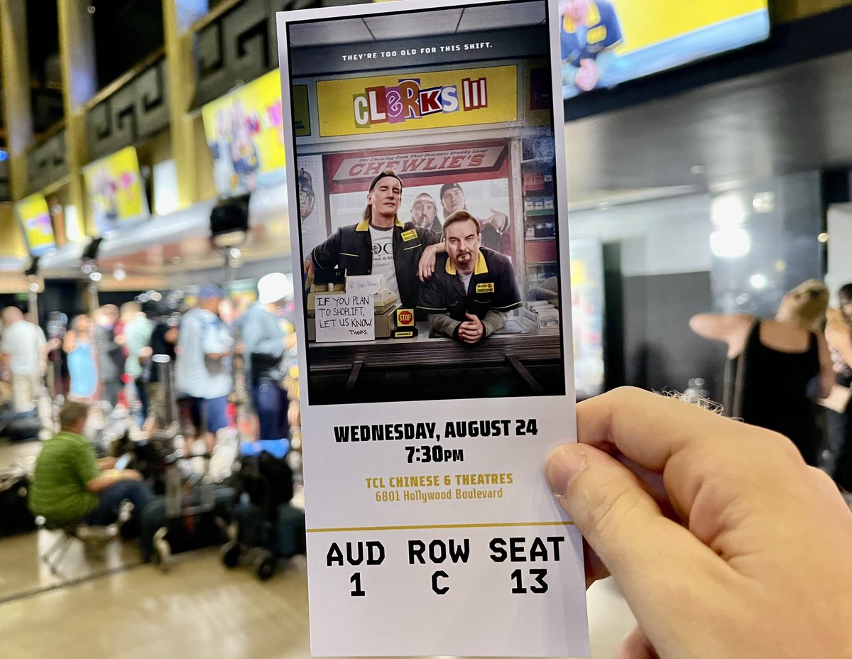 TheMadDogDave's tweet photo. Think I have experienced @ThatKevinSmith’s @ClerksMovie to the fullest. Saw it in Dec. @SModcastle, mere feet away from #quickstop. Attended the premiere in LA, the Convenience Tour in RI (wish I went VIP for the script), and 3 @fathomevents screenings. Ready to watch it again! https://t.co/LNRzrrZ4CM