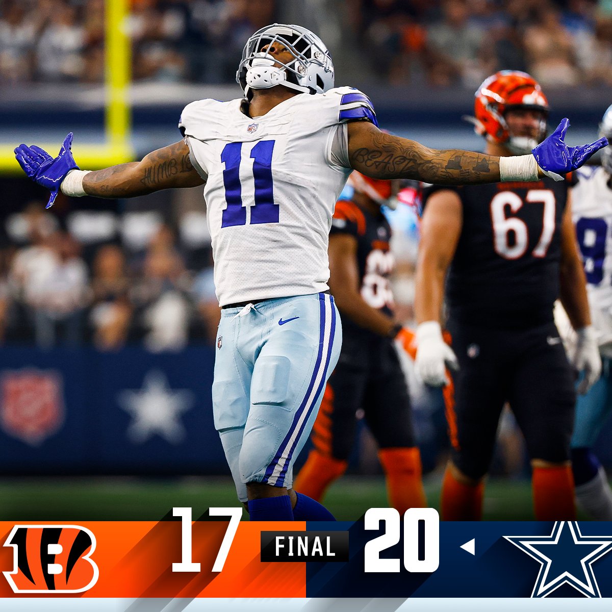 FINAL: <a href="/dallascowboys/">Dallas Cowboys</a> earn the Week 2 victory! #CINvsDAL #DallasCowboys