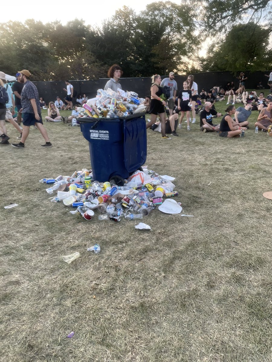 ChuckZadlo's tweet photo. One of the four trash cans at @RiotFest https://t.co/MpXoFi01z0