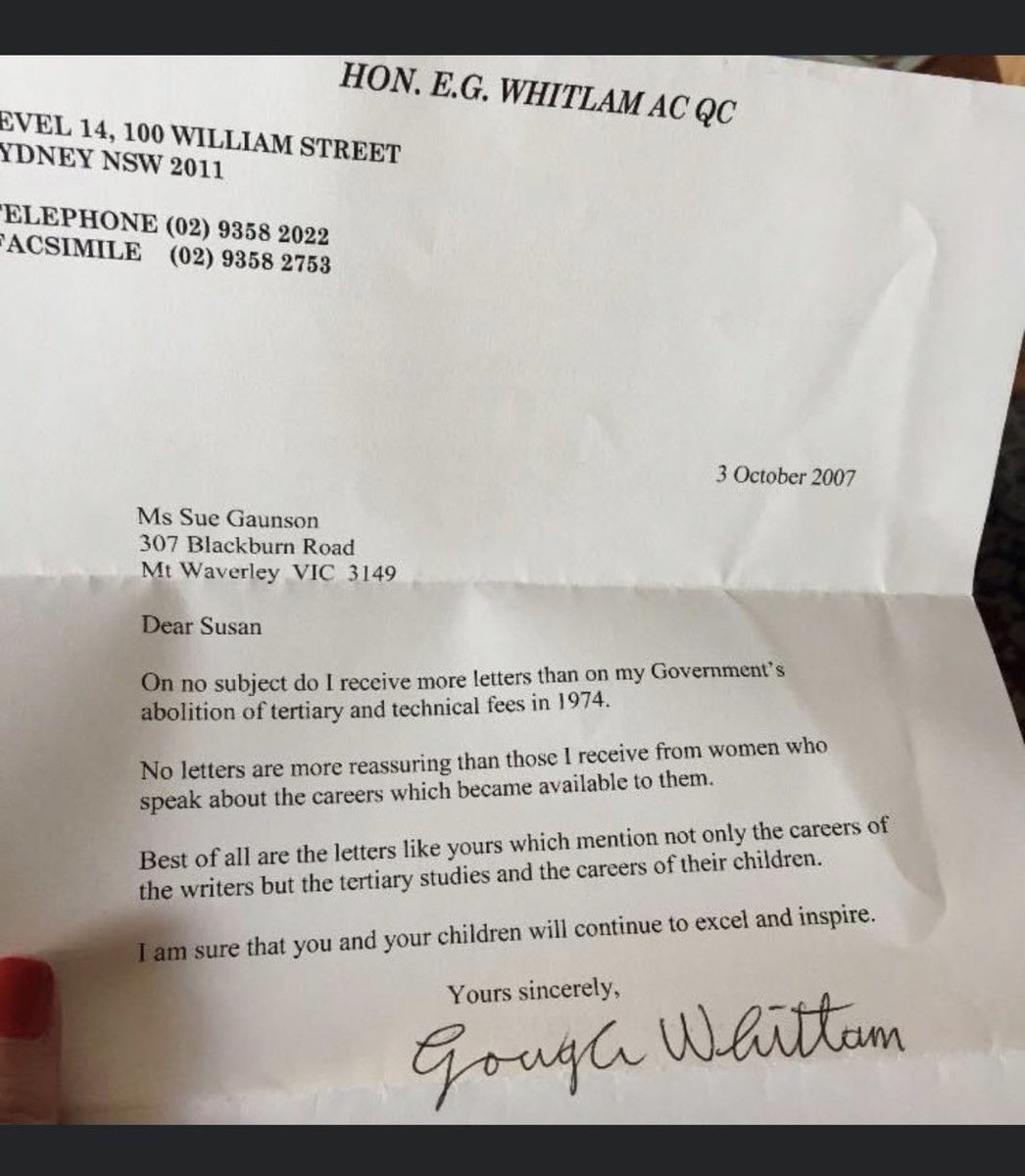 dazza50's tweet image. Look to the past for ideas for the future. Fee free TAFE is a good start. Now let’s go full Whitlam.