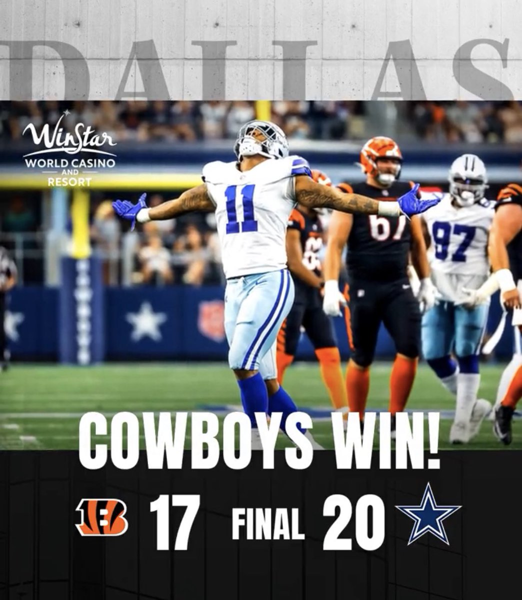 Cowboy’s for the win! #WeDemBoyz